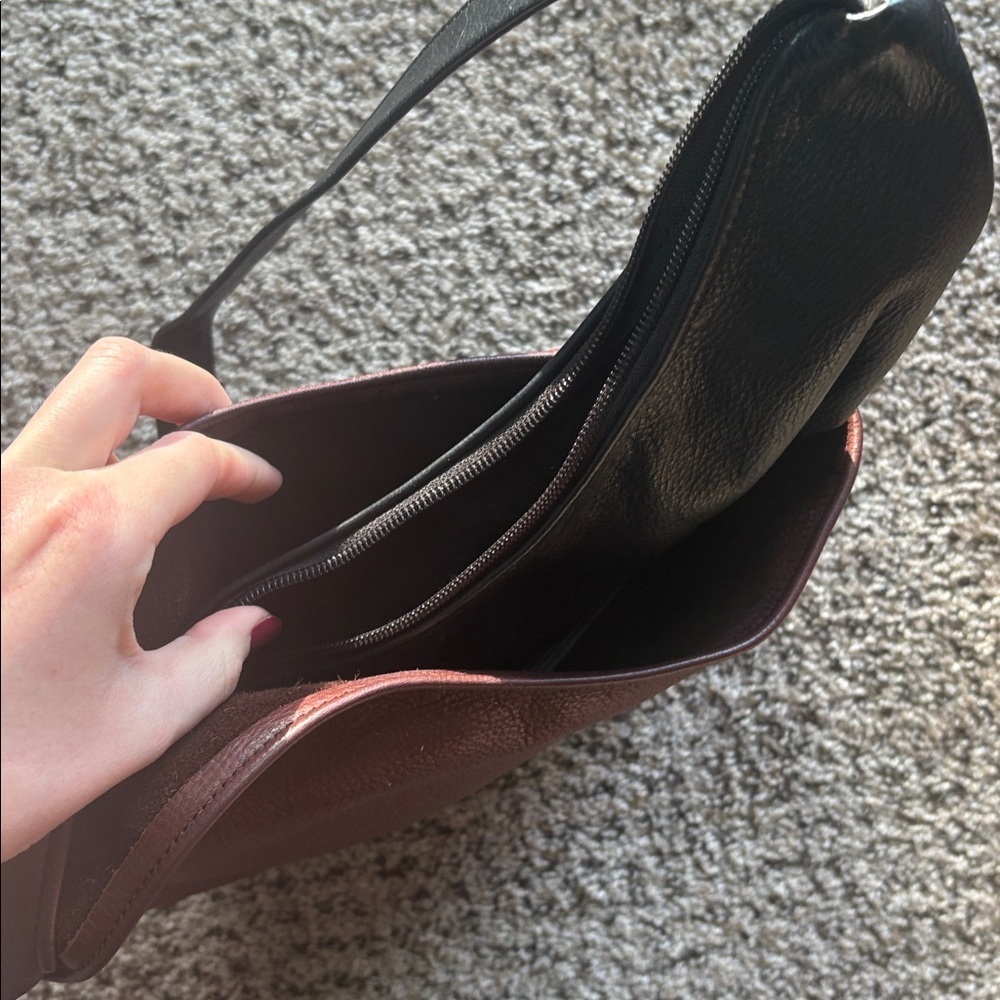 VINTAGE Lew’N’Me Colorado Handpags Black and Brown Women's Bag suede - Picture 5 of 5